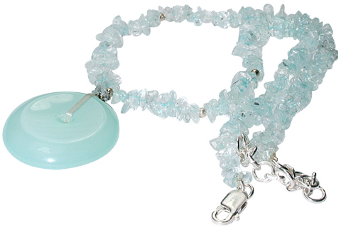 SKU 9842 - a Aquamarine necklaces Jewelry Design image