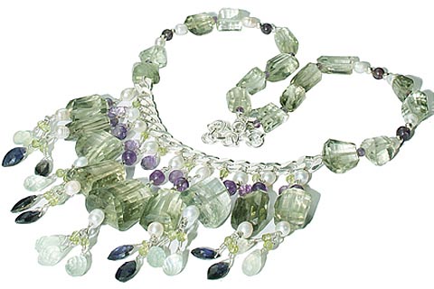 SKU 9850 - a Multi-stone necklaces Jewelry Design image