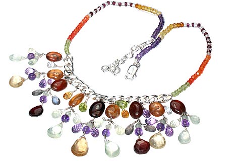 SKU 9853 - a Multi-stone necklaces Jewelry Design image