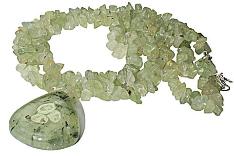SKU 9859 - a Prehnite necklaces Jewelry Design image