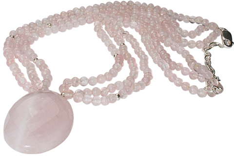SKU 9869 - a Rose quartz necklaces Jewelry Design image