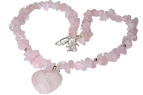 SKU 9875 - a Rose quartz necklaces Jewelry Design image