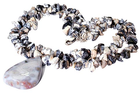 SKU 9966 - a Dendrite opal necklaces Jewelry Design image