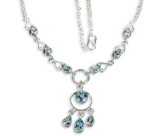 SKU 9994 - a Blue Topaz Necklaces Jewelry Design image