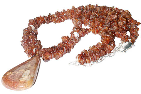 unique Hessonite necklaces Jewelry