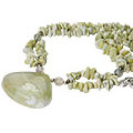 Design 10347: green jasper staff-picks necklaces