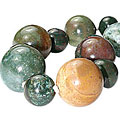 Design 10544 green,red bloodstone chunky necklaces