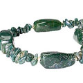 Design 10559 green,red bloodstone chunky necklaces