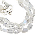 Design 10959: white moonstone adjustable necklaces