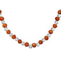 Design 11783: brown,white crystal religious necklaces