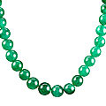 12180: Green aventurine  ethnic necklaces