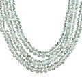 12467: blue aquamarine  multistrand necklaces