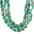 12493: green fluorite  multistrand necklaces