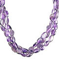 Design 12494: purple amethyst multistrand necklaces