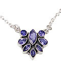 Design 12516: blue iolite ethnic necklaces