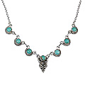 Design 12629: blue,green turquoise american-southwest, ethnic necklaces