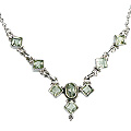 Design 12658: green green amethyst necklaces