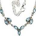 Design 12692: blue blue topaz necklaces