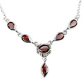 garnet necklaces