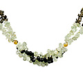 prehnite necklaces