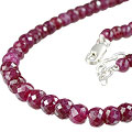 Design 12750: red ruby classic necklaces