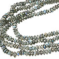 Design 12868: blue,gray labradorite adjustable necklaces
