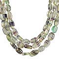 12884: Beaded multi-color fluorite multistrand necklaces