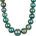 Design 13511: green,red bloodstone classic necklaces