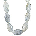 Design 13557: gray,white opal necklaces