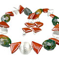 Design 14552 green,red jasper necklaces
