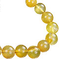 Design 14844: yellow chalcedony necklaces