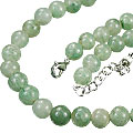 Design 14873: green aventurine necklaces
