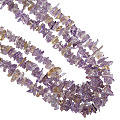 Design 16352 purple amethyst chipped necklaces