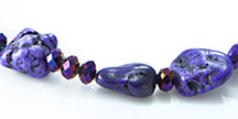 Design 17614 purple howlite chunky necklaces