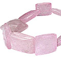 9686: Pink rose quartz  chunky necklaces