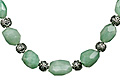 9700: Green aventurine  chunky necklaces