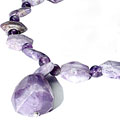 Design 9753: purple amethyst chunky necklaces