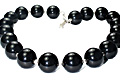 9784: Beaded black onyx  choker necklaces
