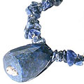 Design 9826: blue sodalite chipped, pendant necklaces