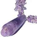 Design 9867: purple amethyst chipped, contemporary necklaces