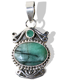 SKU 10084 - a Emerald pendants Jewelry Design image