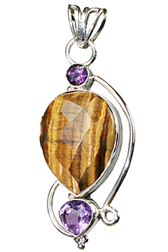 SKU 10156 - a Tiger eye pendants Jewelry Design image