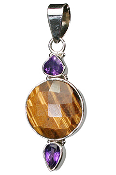 SKU 10176 - a Tiger eye pendants Jewelry Design image