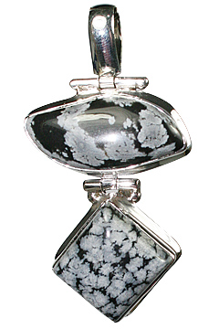 SKU 10183 - a Obsidian pendants Jewelry Design image