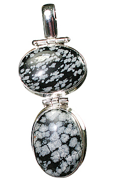 SKU 10184 - a Obsidian pendants Jewelry Design image