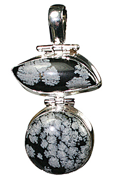 SKU 10185 - a Obsidian pendants Jewelry Design image