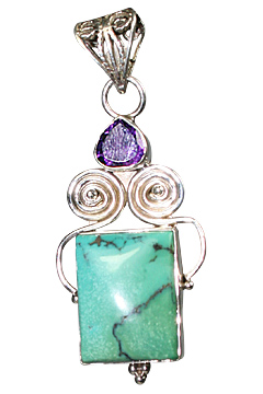 SKU 10208 - a Turquoise pendants Jewelry Design image