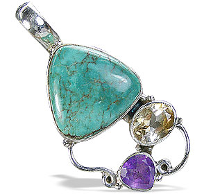 SKU 10213 - a Turquoise pendants Jewelry Design image