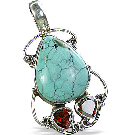 SKU 10255 - a Turquoise pendants Jewelry Design image