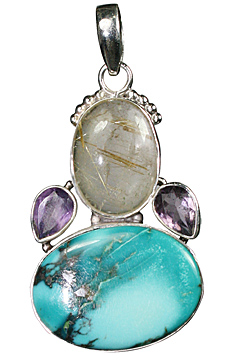 SKU 10256 - a Turquoise pendants Jewelry Design image